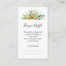 秋リーフ花束ベビーシャワーおむつラッフル