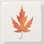 秋リーフ – 秋カラー – ストーンコースター (正面)