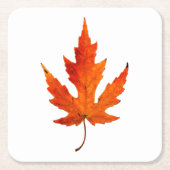 秋リーフ – 秋カラー – ストーンコースター スクエアペーパーコースター (正面)