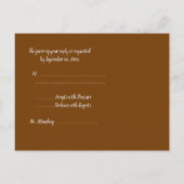 秋リーフRSVPはがき インビテーションポストカード (裏面)