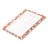 秋リーフTo Doリストメモ帳 ノートパッド (アングル)