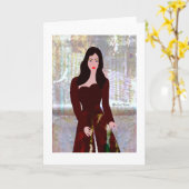 秋リーマリークリエイティブデザイン カード (黄色い花)