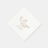 秋リールパンプキンベビーシャワー スタンダードカクテルナプキン (角)