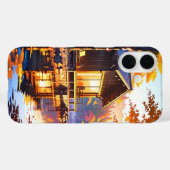 秋レイクサイドキャビン Case-Mate iPhoneケース (裏面 (横))