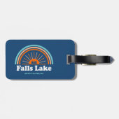 秋レイクノースカロライナレインボー ラゲッジタグ (裏面横)