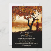 秋レイクビューツリー結婚式招待状 招待状 (正面)