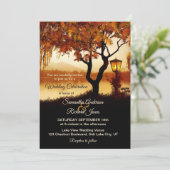 秋レイクビューツリー結婚式招待状 招待状 (スタンド正面)