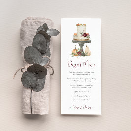 秋レイヤケーキデザパーソナライズされたート メニュー