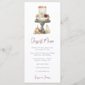 秋レイヤケーキデザパーソナライズされたート メニュー (正面)