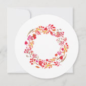 秋レッツシャワーザブライドブライダルシャワー 招待状 (裏面)