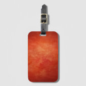 秋レッドオレンジ抽象芸術ラゲッジタグ ラゲッジタグ (正面縦)