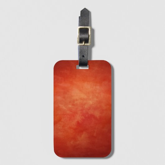 秋レッドオレンジ抽象芸術ラゲッジタグ ラゲッジタグ (正面縦)