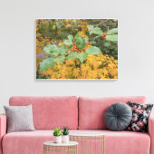 秋レッドベリー キャンバスプリント (インサイチュ (リビング))