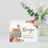 秋レッドマルサラトラベルテーマのレシピカード ポストカード (スタンド正面)