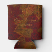 秋レッド金ゴールド素朴メエレガントエデ葉ルズ 缶クーラー (裏面)