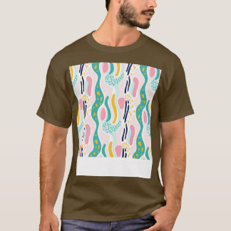 秋レトロパステルドードルディライト11コピー Tシャツ