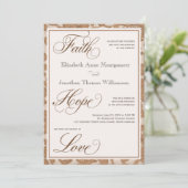 秋レースフェイスホープラブ結婚式招待状 招待状 (スタンド正面)