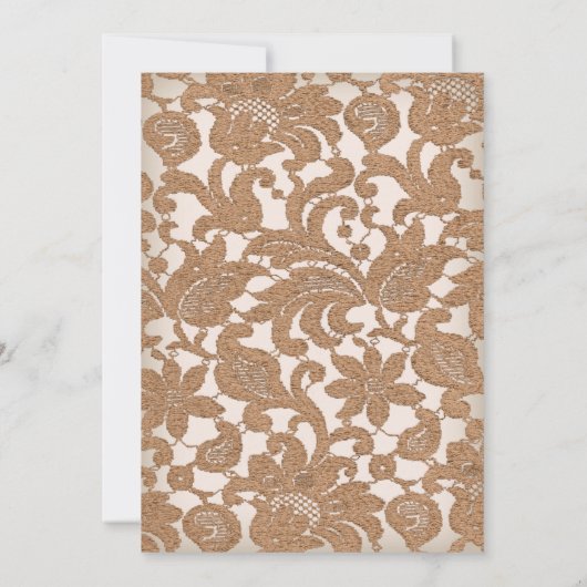 秋レースフェイスホープ&ラブ結婚式招待状 招待状 (裏面)