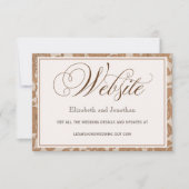 秋レース結婚のWebサイト囲い招待状 招待状 (正面)