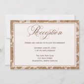 秋レース結婚式レセプションエンクロージャ招待状 招待状 (正面)