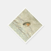 秋ロビン秋ブランチ スタンダードカクテルナプキン (角)