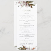 秋ロマンスアーチフローラ結婚のメニュー メニュー (正面/裏面)