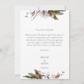 秋ロマンスアーチフローラ結婚ズ サンキューカード (裏面)