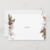 秋ロマンスアーチフローラ結婚ズ 出欠カード (裏面)