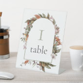 秋ロマンスアーチ結婚フローラのテーブル番号 台座サイン (インサイチュ)