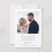 秋ロマンスエレガントフローラ結婚の写真 サンキューカード (裏面)