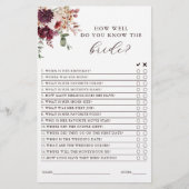 秋ロマンスフローラブライダルシャワーゲーム (正面)