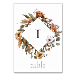 秋ロマンス結婚フローラ テーブルナンバー