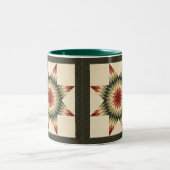 秋ローンスターキルトデザイン ツートーンマグカップ (中央)