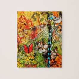 秋ワイルドフォレストドラゴンフライ ジグソーパズル