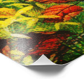 秋ワイルドフォレストドラゴンフライ フォトプリント            (角)