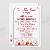 秋ワイルドフラワーおもしろいファミリー懇親会カードに参加 シーズンカード (正面/裏面)