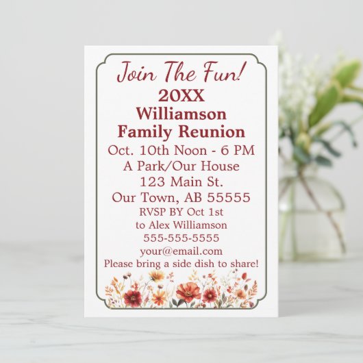 秋ワイルドフラワーおもしろいファミリー懇親会カードに参加 シーズンカード (スタンド正面)