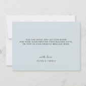 秋ワイルドフラワーアジサイ、バタフライガーデン サンキューカード (裏面)