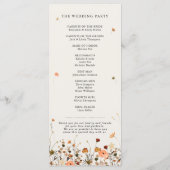 秋ワイルドフラワーガーデンフローラボホシック結婚ズ プログラム (裏面)