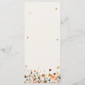 秋ワイルドフラワーガーデンフローラボホシック結婚ズ メニュー (裏面)