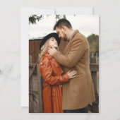 秋ワイルドフラワーガーデンフローラボホフォト結婚ズ 招待状 (裏面)