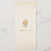 秋ワイルドフラワーガーデンボタニッ結婚クス メニュー (裏面)