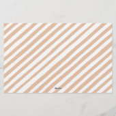 秋ワイルドフラワーガールの赤ちゃんシャワーアドバイスウィッシュカード 便箋 (裏面)