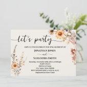 秋ワイルドフラワーズパーティー結婚婚約 招待状 (スタンド正面)