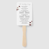 秋ワイルドフラワーズフローラ結婚式 プログラム ハンドファン (裏面)