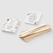 秋ワイルドフラワーズフローラ結婚式 プログラム ハンドファン (組立なし)