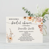 秋ワイルドフラワーズボホ秋ブライダルシャワー 招待状 (スタンド正面)