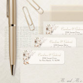 秋ワイルドフラワーズ住所 シール