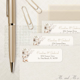 秋ワイルドフラワーズ住所 シール