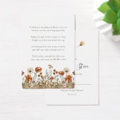 秋ワイルドフラワーノーラップシャワー表示ギフトラベル (デスク)